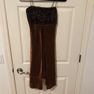 Vintage Morgan and Co by Linda Bernell Brown Dress